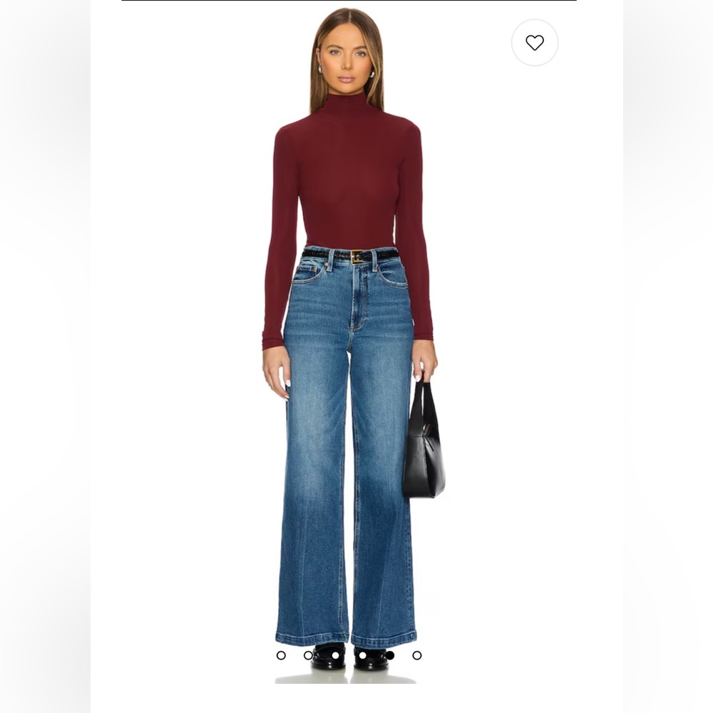 Classic Blue Women's Jeans - Lana High Rise Wide Leg Jeans in Cider by PISTOLA